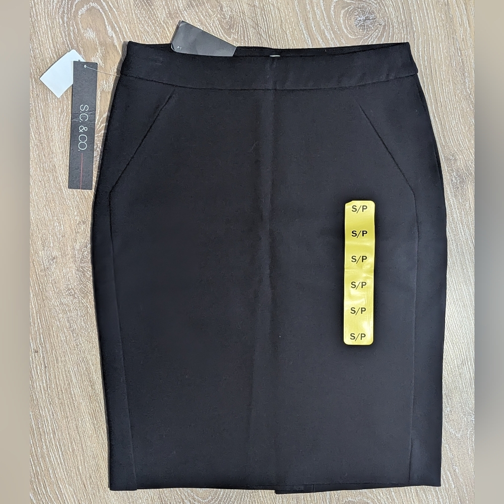 SC & CO New Black Pencil Skirt Women's Small Classic Professional Office Siren